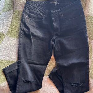 Max Jeans Black Straight Leg Women Jeans